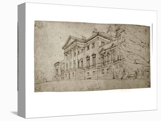 Harewood House, Yorkshire, C.1798 (Graphite on Textured Wove Paper)-Thomas Girtin-Premier Image Canvas