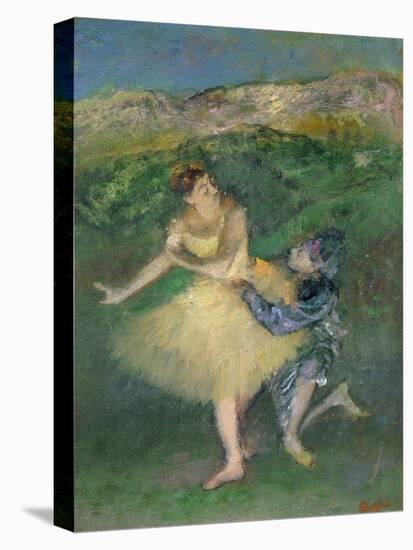 Harlequin and Colombine, circa 1886-1890-Edgar Degas-Premier Image Canvas