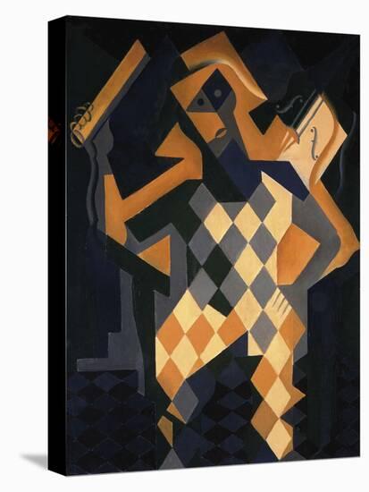 Harlequin With Violin-Juan Gris-Stretched Canvas