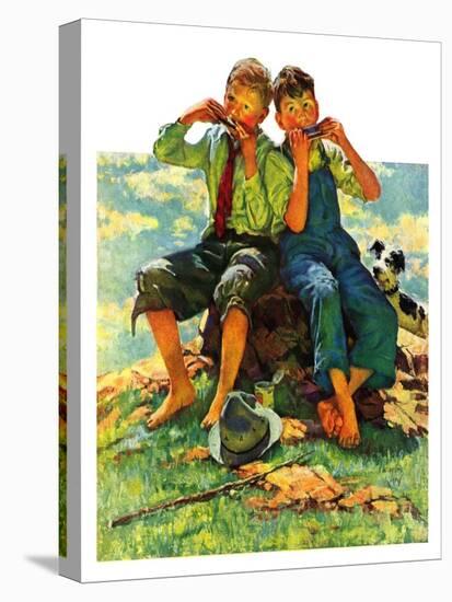 "Harmonica Players,"October 6, 1934-Eugene Iverd-Premier Image Canvas