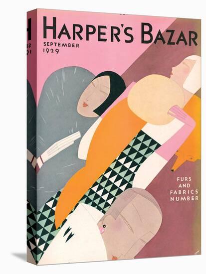 Harper's Bazaar, September 1929-null-Stretched Canvas