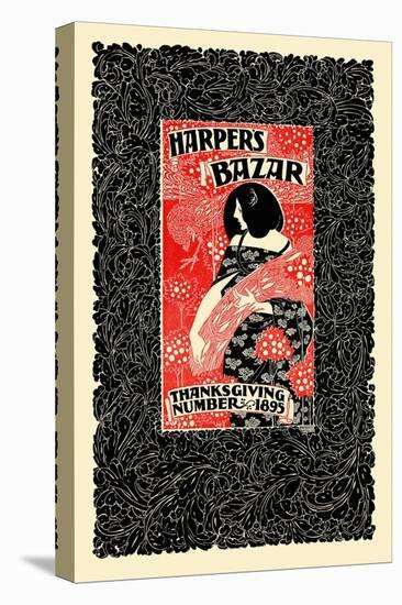 Harper's Bazar, Thanksgiving Number, 1895-Will Bradley-Stretched Canvas