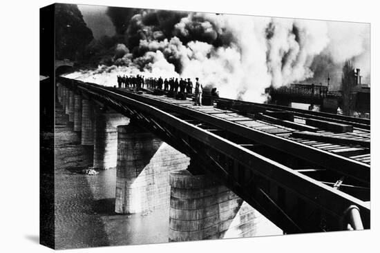 Harper's Ferry, West Virginia: the Brigde Fire-null-Premier Image Canvas