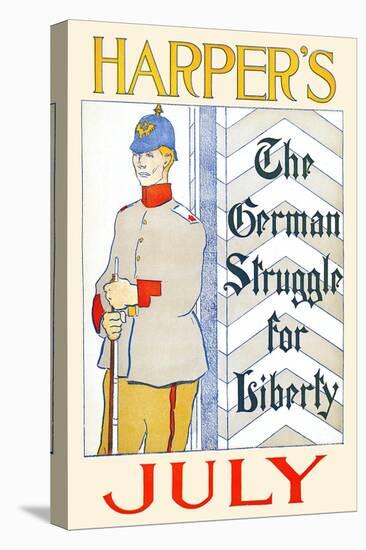 Harper's July, the German Struggle for Liberty-Edward Penfield-Stretched Canvas