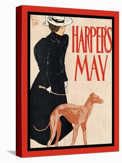 Harper's May-Edward Penfield-Stretched Canvas