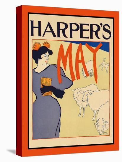 Harper's May-Edward Penfield-Stretched Canvas