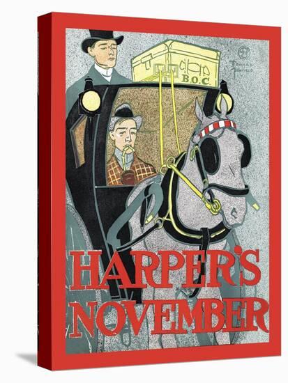 Harper's November-Edward Penfield-Stretched Canvas