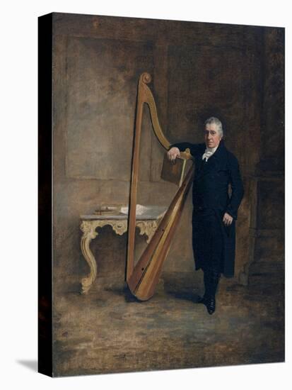 Harpist to the Corbet Family of Griffith Owen, C.1812 (Oil on Canvas)-Benjamin Marshall-Premier Image Canvas