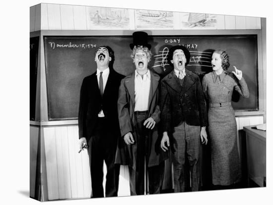 Harpo Marx, the Marx Brothers, Chico Marx, Groucho Marx-null-Premier Image Canvas