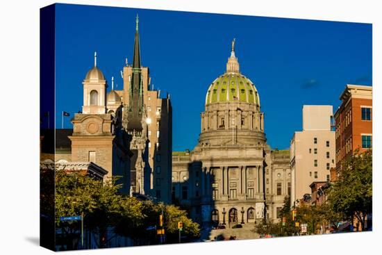 HARRISBURG, PENNSYLVANIA, City skyline and State Capitol Pennsylvania-null-Premier Image Canvas