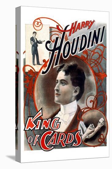 Harry Houdini: King of Cards-null-Stretched Canvas