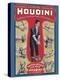 Harry Houdini - The World’s Handcuff King & Prison Breaker, Vintage Magic Poster, 1905-Pacifica Island Art-Stretched Canvas