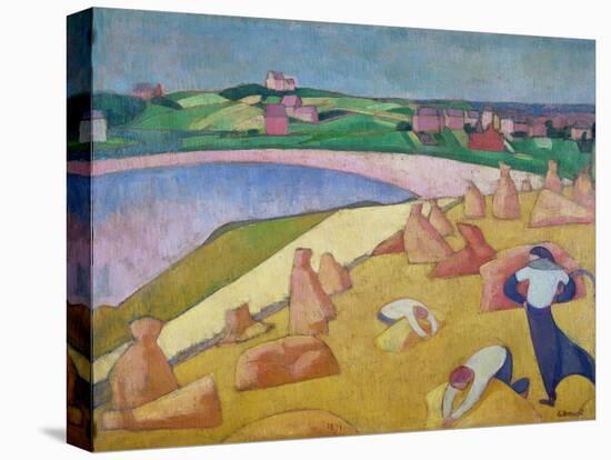 Harvest Time by the Sea, 1891-Emile Bernard-Premier Image Canvas