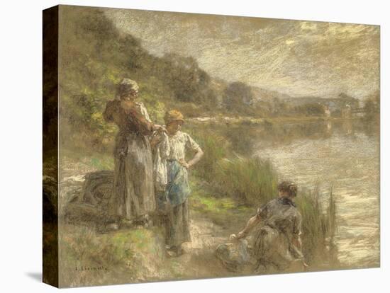 Harvester Drinking from a Flask, or Thirst, 1905 (Oil on Canvas)-Leon Augustin Lhermitte-Premier Image Canvas