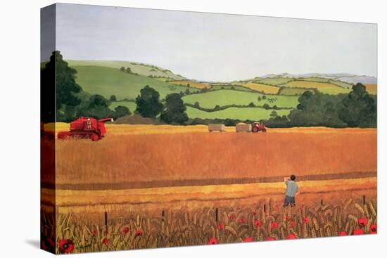 Harvesting in the Cotswolds-Maggie Rowe-Premier Image Canvas