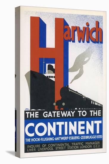 Harwich the Gateway to the Continent-Frank Newbould-Stretched Canvas