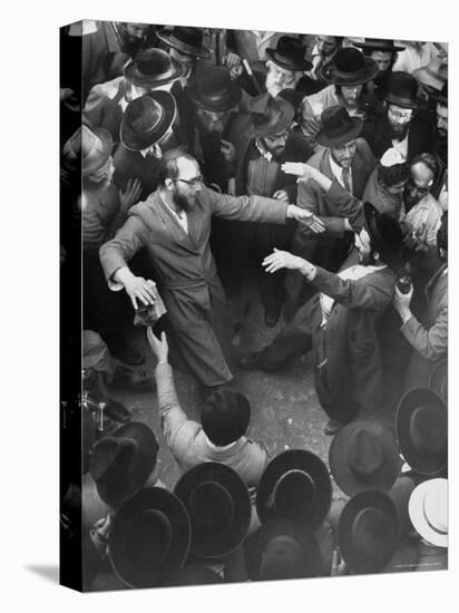 Hasidim Dance Ecstatically on Lag B'Omer Day-Paul Schutzer-Premier Image Canvas