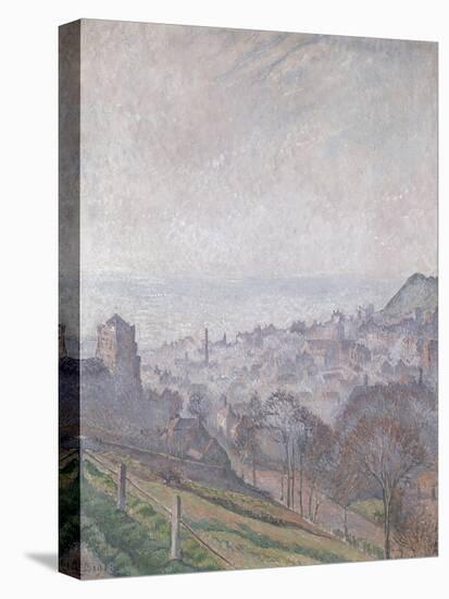 Hastings: Mist, Sun and Smoke, 1918 (Oil on Canvas)-Lucien Pissarro-Premier Image Canvas