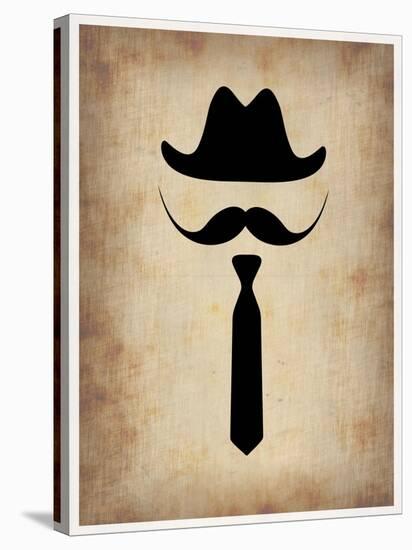 Hat Glasses and Mustache 2-NaxArt-Stretched Canvas