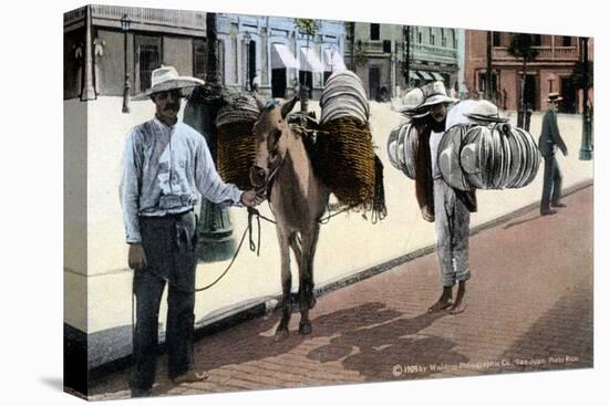 Hat Vendors, San Juan, South America, 1909-Waldrop-Premier Image Canvas