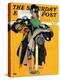 "Hatcheck Girl" Saturday Evening Post Cover, May 3,1941-Norman Rockwell-Premier Image Canvas