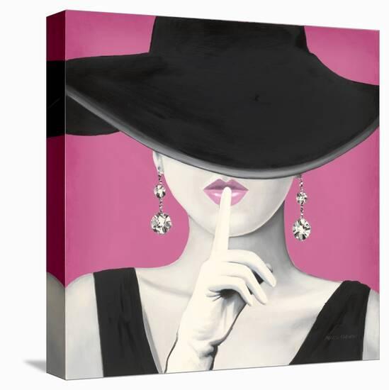 Haute Chapeau I PInk-Marco Fabiano-Stretched Canvas