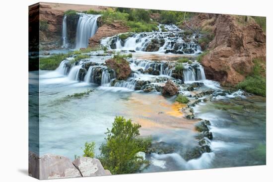 Havasu Waterfall on the Havasupai Reservation in Arizona, USA-Chuck Haney-Premier Image Canvas