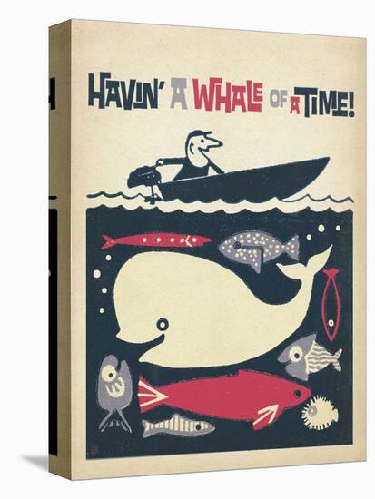 Havin’ A Whale Of A Time!-Anderson Design Group-Stretched Canvas