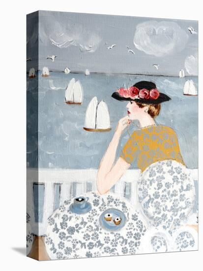 Having Tea by the Sea, 2015-Susan Adams-Premier Image Canvas
