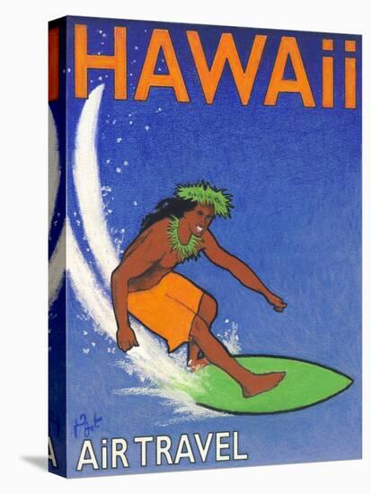 Hawaii Air Travel-Jean Pierre Got-Stretched Canvas