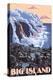 Hawaii - Big Island - Lava Flow Scene-Lantern Press-Stretched Canvas