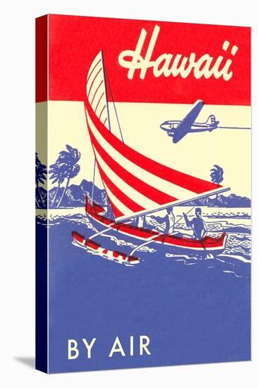Hawaii by Air, Outrigger-null-Stretched Canvas