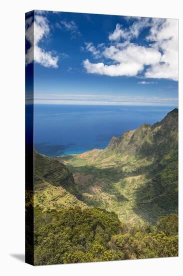 Hawaii, Kauai, Kokee State Park, View of the Kalalau Valley from Pu'U O Kila Lookout-Rob Tilley-Premier Image Canvas