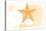 Hawaii - Starfish - Yellow - Coastal Icon-Lantern Press-Stretched Canvas