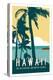 Hawaii Travel Poster-Michael Jon Watt-Premier Image Canvas