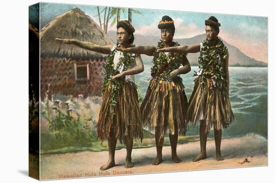 Hawaiian Hula Dancers-null-Stretched Canvas