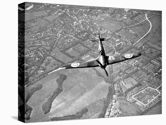 Hawker Hurricane in Flight, Battle of Britain, World War II, 1940-null-Premier Image Canvas