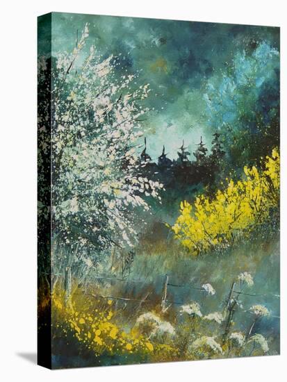 Hawthorne and brooms-Pol Ledent-Stretched Canvas