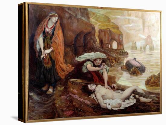 Haydee Discovering the Body of Don Juan Illustration for Lord Byron's Song 2. Painting by Ford Mado-Ford Madox Brown-Premier Image Canvas