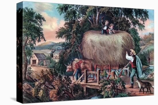 Haying Time, the Last Load, 1868-Currier & Ives-Premier Image Canvas