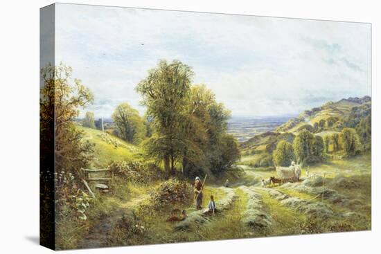 Haymaking near Sedlescombe, Sussex-Alfred Augustus Glendenning-Premier Image Canvas