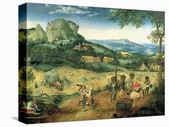Haymaking, Possibly the Months of June and July, 1565-Pieter Bruegel the Elder-Premier Image Canvas