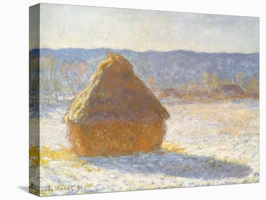 Haystack in Winter, 1891-Claude Monet-Premier Image Canvas