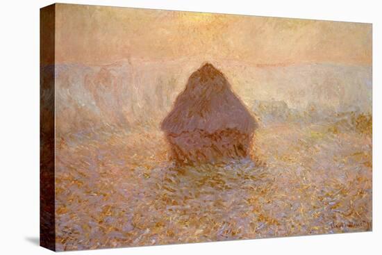 Haystack, Sun on the Mist (Meule, Soleil dans la Brume)-Claude Monet-Premier Image Canvas