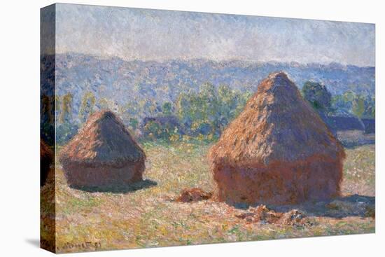 Haystacks, End of the Summer, Morning Effects-Claude Monet-Stretched Canvas