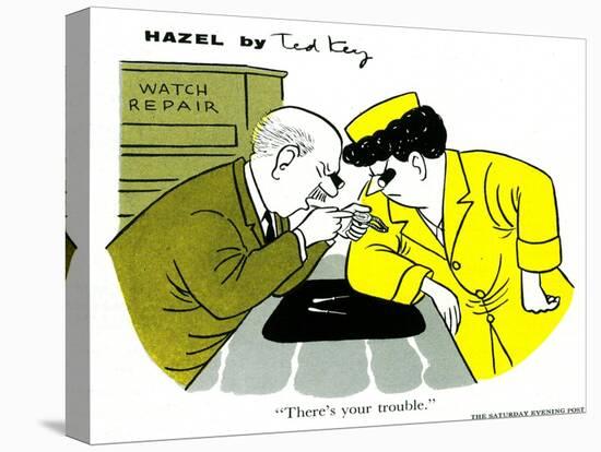 Hazel Cartoon-Ted Key-Premier Image Canvas