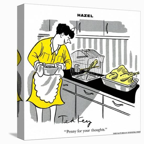 Hazel Cartoon-Ted Key-Premier Image Canvas