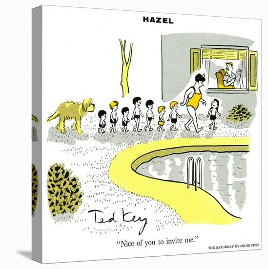 Hazel Cartoon-Ted Key-Premier Image Canvas