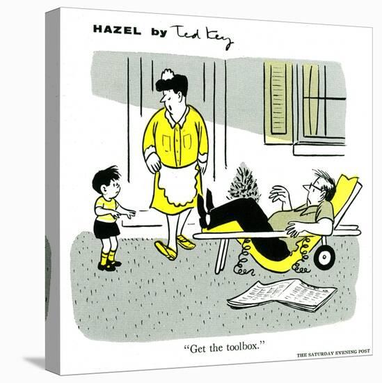 Hazel Cartoon-Ted Key-Premier Image Canvas