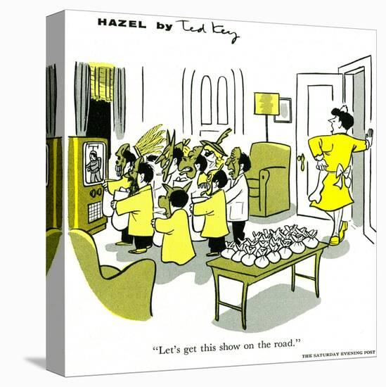 Hazel Cartoon-Ted Key-Premier Image Canvas